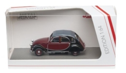 Schuco 452040110 - 1:64 - Citroen 2CV Charlsten - weinrot/schwarz